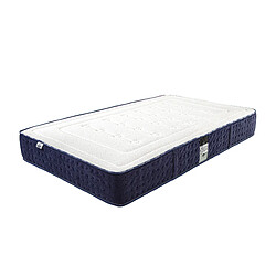 LUXURY LITERIE Matelas 90x190 cm, Nuage, 24cm, mi-ferme, mémoire de forme, indépendance du couchage, face été/hiver