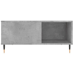 Acheter vidaXL Table basse gris béton 80x80x36,5 cm bois d'ingénierie