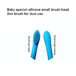 Avis Universal Ensemble de brosses à dents électriques rechargeables pour enfants, tête de brosse en silicone, 2 têtes de brosse (bleu)