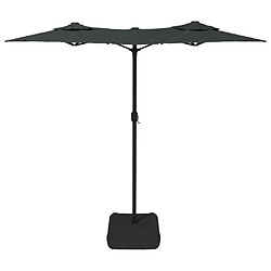 Maison Chic Parasol Jardin | Parasol à double tête avec LED anthracite 316x240 cm - GKD87422 pas cher