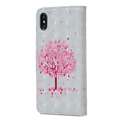 Avis Wewoo Coque Étui en cuir à rabat horizontal avec motif Arbre rose pour iPhone X, supports et fentes pour cartes, cadre photo porte-monnaie