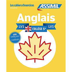 Anglais collège 5e, LV1 : 190 exercices + corrigés