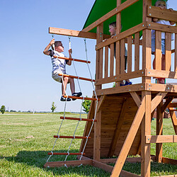 Acheter Backyard Discovery Grayson Peak Aire de jeux en bois | Aire de Jeux Extérieur avec balançoire toboggan bac de sable mur d'escalade | Balancoire Exterieur avec Toboggan, Portique Balancoire Exterieur