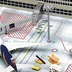 Avis Tablier Régional de Modèle D'aéroport de Modèle de Feuille de Disposition 1/400 1/500 Accs de Véhicules de Soutien