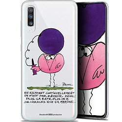 Caseink Coque Pour Samsung Galaxy A70 (6.7 ) [Gel HD Collection Les Shadoks ? Design En Essayant - Souple - Ultra Fin - Imprimé en France]