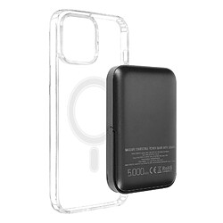 Coque Apple iPhone 11 et Powerbank 5000 mAh Magsafe Swissten Transparent