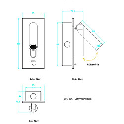 Avis Universal Applique murale 3W lit tête de lit lumière de lecture LED 5V 2.1A chargeur USB interrupteur Hôtel tête de lit lampe murale lampe | LED lampe murale intérieure (lampe thermique)