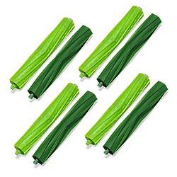 INF Brosses à tête/brosses en caoutchouc pour iRobot Roomba i7, 4 paires Green