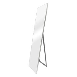 Miroir sur pied Barletta psyché inclinable 150 x 35 cm argenté [en.casa] 