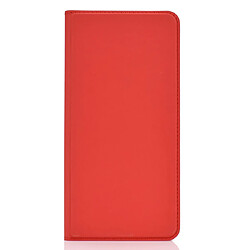 Wewoo Housse Coque Carte d'aspiration magnétique à tension ultra-mince pour Xiaomi Redmi Note 7veste de téléphone portable en TPU + PU avec mandrin et support. Rouge