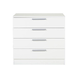 Avis Vente-Unique Commode MATHIAS - 4 tiroirs - blanc