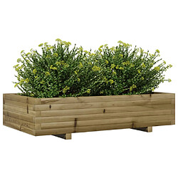 Avis vidaXL Jardinière 110x60x26,5 cm bois de pin imprégné