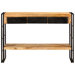 vidaXL Table console 110x30x76 cm Bois de manguier solide