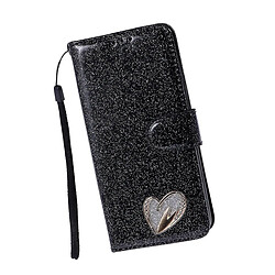 Universal Bling Diamond PU en cuir portefeuille pour Galaxy S9 (noir)