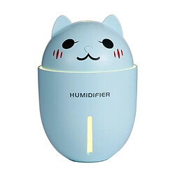 Wewoo Humidificateur d'air de bureau Mute Portable Mini Pet Shape 2W avec port USB étendu, Capacité: 320ml, DC 5V bleu