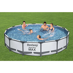 Piscine Hors-sol Tubulaire Bestway Steel Pro Max 427x84 cm Épurateur à Cartouche de 2 006 L/H