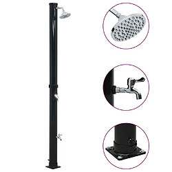 vidaXL Douche solaire Noir 220 cm 20 L