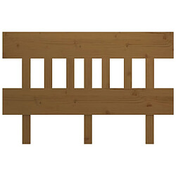 Avis Maison Chic Tête de lit scandinave,Meuble de chambre Marron miel 203,5x3x81 cm Bois massif de pin -MN52112