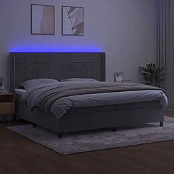 Avis Sommier à lattes,Cadre à lattes de lit pour Adulte matelas et LED Gris clair 200x200 cm -MN21867