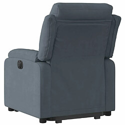 Acheter Maison Chic Fauteuil Relax pour salon, Fauteuil inclinable électrique gris foncé velours -GKD28626