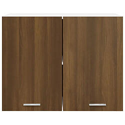 Acheter vidaXL Armoire suspendue Chêne marron 80x31x60 cm Bois d'ingénierie