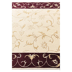 Vidal Tapis de laine 203x140 beige Darya pas cher