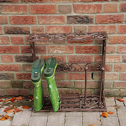 Best For Boots Porte bottes de jardin en fonte 2 paires.