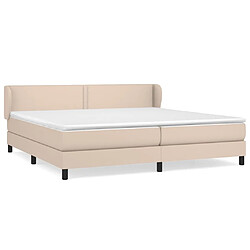 Maison Chic Structures de lit + matelas,Lit à sommier tapissier avec matelas Cappuccino 200x200 cm -MN19365