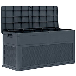 vidaXL Boîte de rangement de jardin 320 L Anthracite