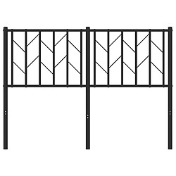 Acheter Maison Chic Tête de lit moderne pour chambre - Décoration de lit métal noir 120 cm -MN61262