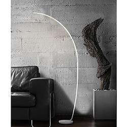 Mes Lampadaire à lampe LED 95x35x170 cm en aluminium blanc