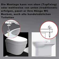 Acheter Helloshop26 Charnière réglable à fermeture douce à dégagement rapide couverture de siège de toilette fixe de haute qualité couvercle de salle de bain 19_0000679