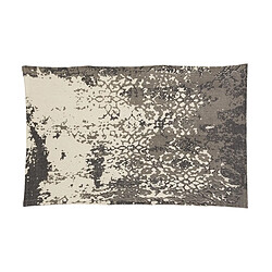 Aubry Gaspard Tapis en coton délavé à motifs 150 x 90 cm.