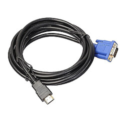 Avis Universal Câble HDMI vers VGA Câble adaptateur HDMI doré mâle vers VGA HD-15 mâle 15 broches