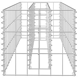 Acheter vidaXL Lit surélevé à gabion Acier galvanisé 90x30x30 cm