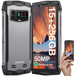 DOOGEE Smini Smartphone 4.5pouce HD+ téléphone portable incassable Helio G99 15Go+256Go Android 13 déverrouillage du visage - Argent 