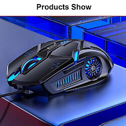 Acheter Universal MICE GAMER MONDE WIRED 6BUTTON à 4 vitesses DPI RVB Backlight Gaming Mouse pour PUBG Computer PC ordinateur portable