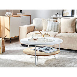 Beliani Table basse MDF Blanc CHICO