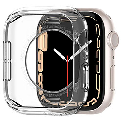 Ozzzo spigen liquid crystal coque pour apple watch 4 / 5 / 6 / 7 / se (44 / 45 mm) crystal clear