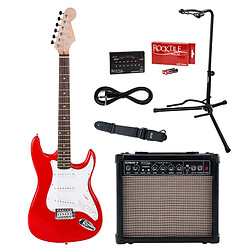 Rocktile Sphere Classic Guitare Électrique Rouge + École de Guitare