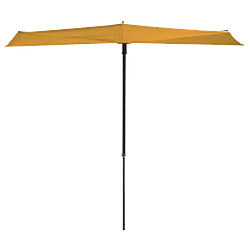 Madison Parasol de balcon Sun Wave 270x150 cm Jaune doré