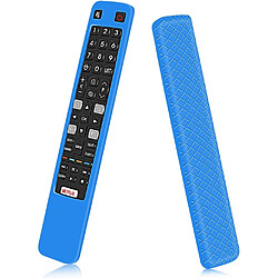 SANAG Coque Housse De Silicone Pour Telecommande Tcl Rca Rc802N Arc802N Yui1 Antiderapant etui De Protection Pour Telecommande Tcl Thomson 4K Uhd Smart Tv(Bleu)