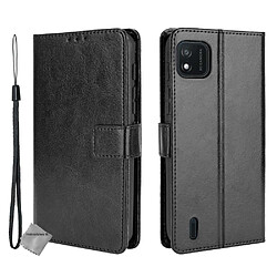 Htdmobiles Housse etui portefeuille avec coque intérieure en silicone pour Wiko Y62 + film ecran - NOIR