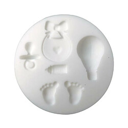 Graines Creatives Mini moule en silicone pour pâte polymère - Naissance