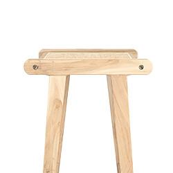 Avis Rendez Vous Deco Tabouret de bar Haida en teck et rotin naturel 66 cm