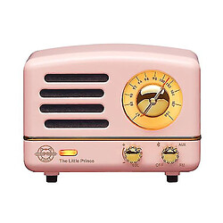 Universal Haut-parleur YYH-Bluetooth, haut-parleur de connexion sans fil avec fonction FM / AUX, haut-parleur sans fil portable (rose)