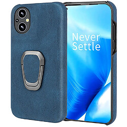 Coque en TPU + PU avec béquille rotative, bleu pour votre OnePlus Nord N20 5G