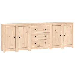 Maison Chic Commode Buffet - Meuble de rangement 230x35x80 cm Bois massif de pin -GKD41479