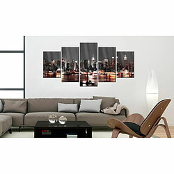 Paris Prix Tableau sur Verre Acrylique Gray City 100 x 200 cm