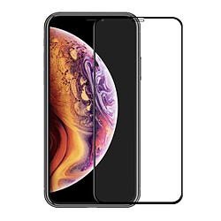 Wewoo Film de verre trempé plein écran courbé pour écran complet 0.26mm pour iPhone X / XS (Noir)